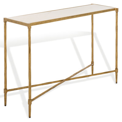 Isabellina Metal And Marble Console Table