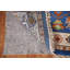 Tapis oriental bleu fait à la main Oushak 3 x 5