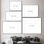 Très grande reproduction d'art sur toile - Horizon foncé minimaliste, décor de paysage pour le salon ou la chambre à coucher - «Assemblage requis du cadre (cadre non fini)»-1120638180
