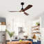 Hot Sales 52 Inch Modern Ceiling Fan With 3 Color Dimmable 3 ABS Blades Remote Control Reversible DC Motor With Led Light