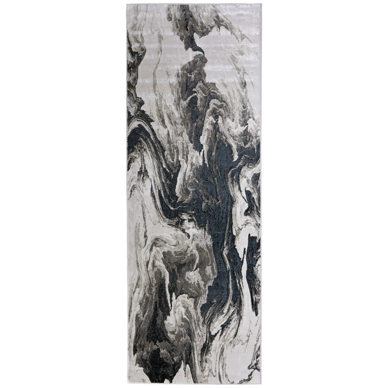 Rolfes Performance Abstract Indoor Rug, Runner 2'10" x 10"