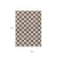 Tapis intérieur lavable à pois brun et ivoire 10 pi x 14 pi