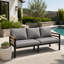 Ensemble de canapé d'extérieur 4 pièces pour 5 personnes, ensemble de conversation pour patio avec coussin amovible et table basse - parfait pour le jardin-1930358629