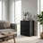 Arieyonna 26"H Nightstands with Outlets & USB Ports, 3 Drawers, Black-145246986