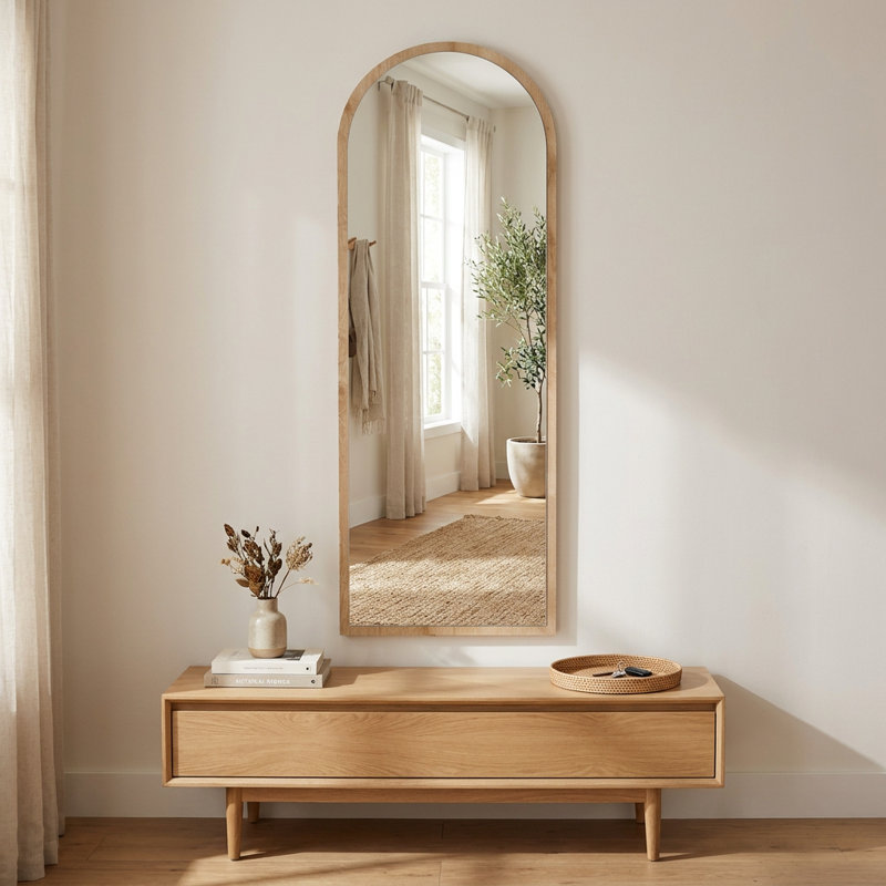 Miroir d'appoint 20 "x 63" Emma, Natural