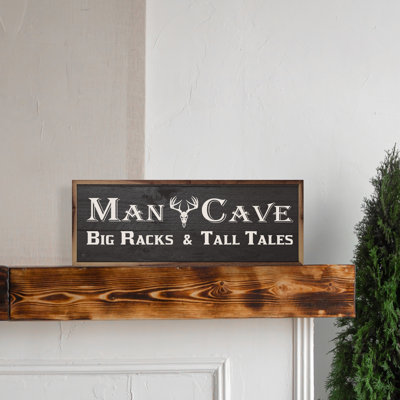 Man Cave Antlers Black