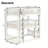 Modern Rubber Wood Twin Over Twin Over Twin Triple Bunk Bed - Detachable Design With Ladders & Full Guardrails, Astm F1427 Certified, Space-saving Furniture For 3 Kids/teens-1021824878