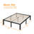 Agulla 16" High Metal Bed Frame with Sturdy Wood Slats, No Box Spring Needed, Easy Assembly-1581559042
