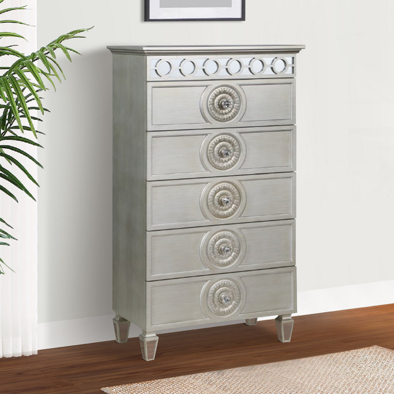 Commode 5 tiroirs l 17 po