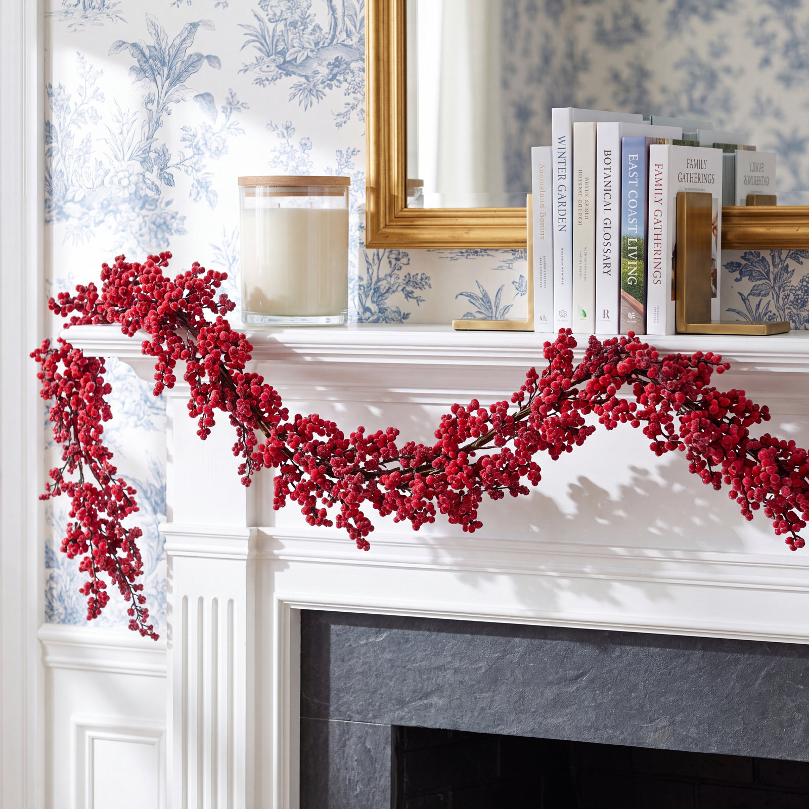 60" Ice Berry Christmas Garland