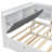 Sturdy Wood Daybed Platform Bed | Storage Headboard, Rotatable Shelf & Trundle for Guest Rooms-255346994-255346992