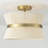2 - Light Semi Flush Mount