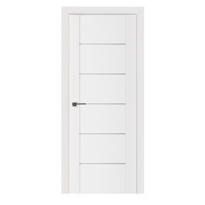 Stile-008 Modern Solid Pre-Hung Interior Door 28x80 Left Hand In-Swing