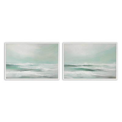 Serene Swells, ensemble de 2 impressions,