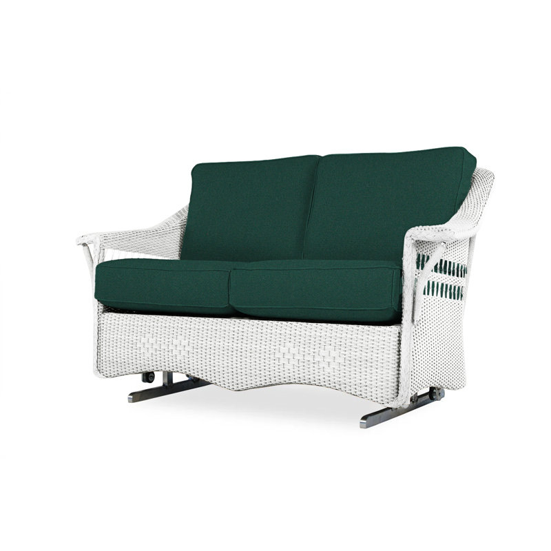Nantucket Outdoor 2 - Seat Loveseat, White, Sailcloth Salt