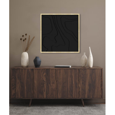 Waves 1 Piece Floater Frame Wall Art