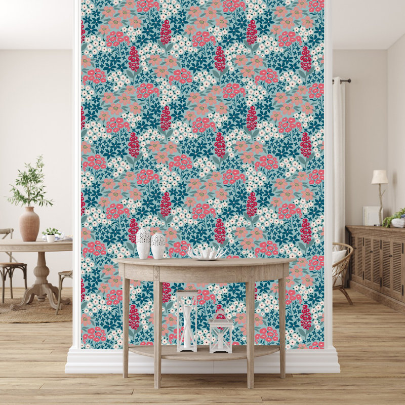 Floral Tile, 2.08' W x 10.42' L