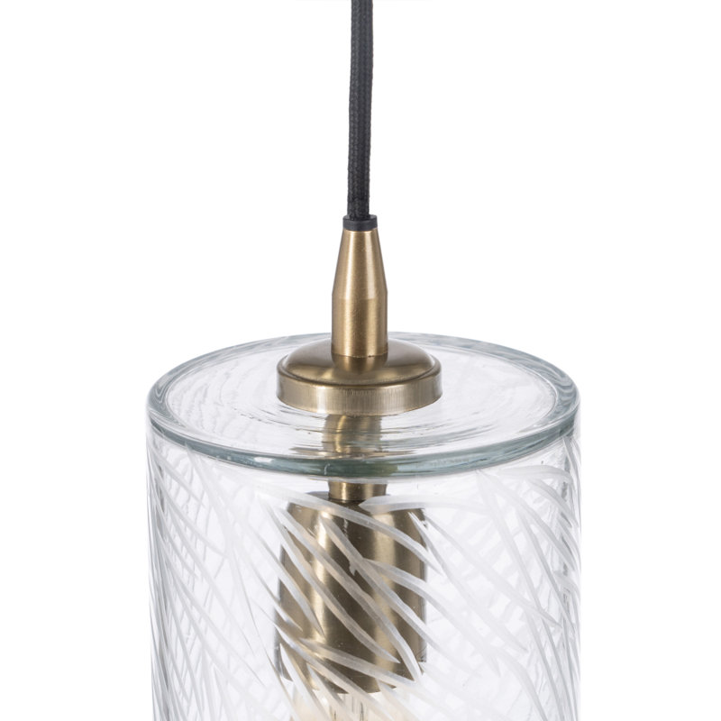 Deshields 1 - Light Transparent Single Pendant