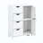 Bathroom Storage Cabinet, Floor Cabinet With Adjustable Shelf And Drawers