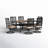 Alyah 6 - Person Patio Dining Set with Rectangular Table , Cushions Included