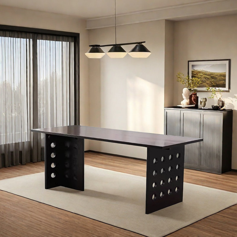 Table en bois massif Sense, H 29,52 po x L 94,48 po x l 35,43 po