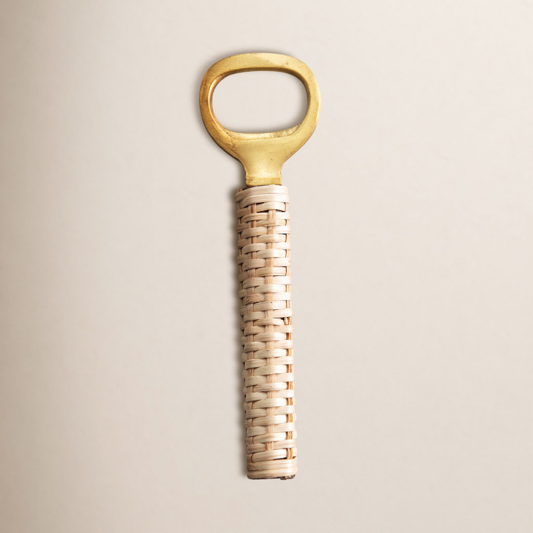 Indrani Brass Bottle Opener With Handle Birch Lane™