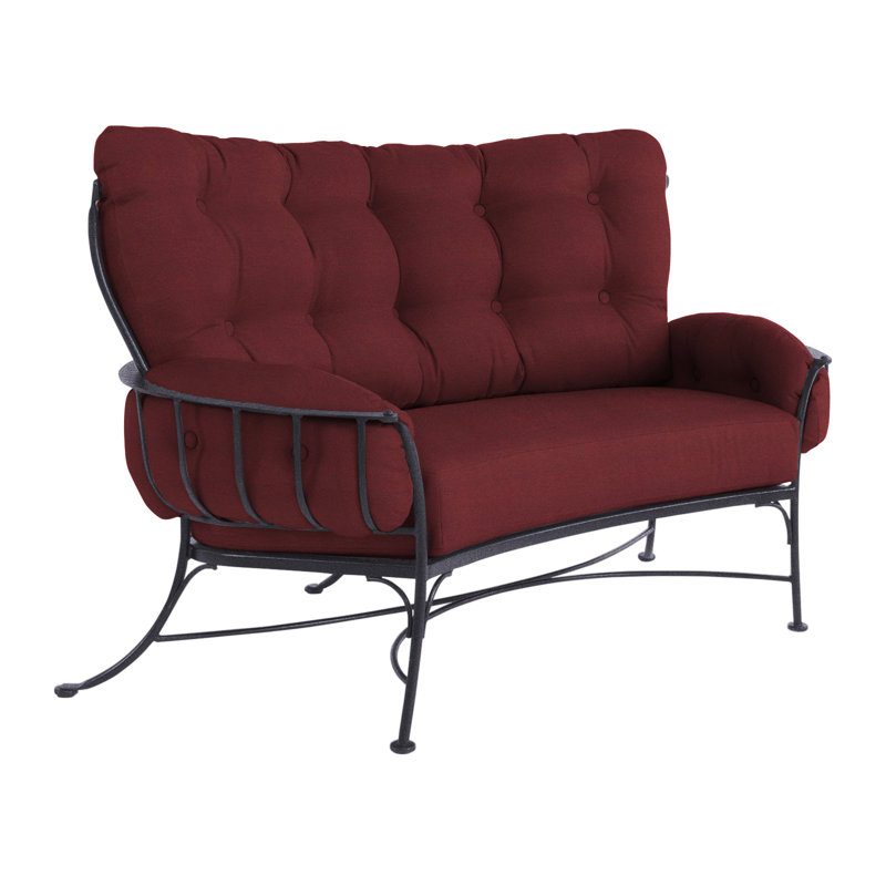 Monterra Outdoor 2 - Seat Loveseat, Graphite, Alcazar Redwood
