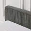 Structure de lit tapissier grand format avec tissu en chenille plissé, lit plateforme grand format avec tête de lit et structure solide. Aucun sommier tapissier requis-42785729