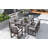 Outdoor Patio Dining Set Table and Chair Set with and Removable Cushions-1048465473