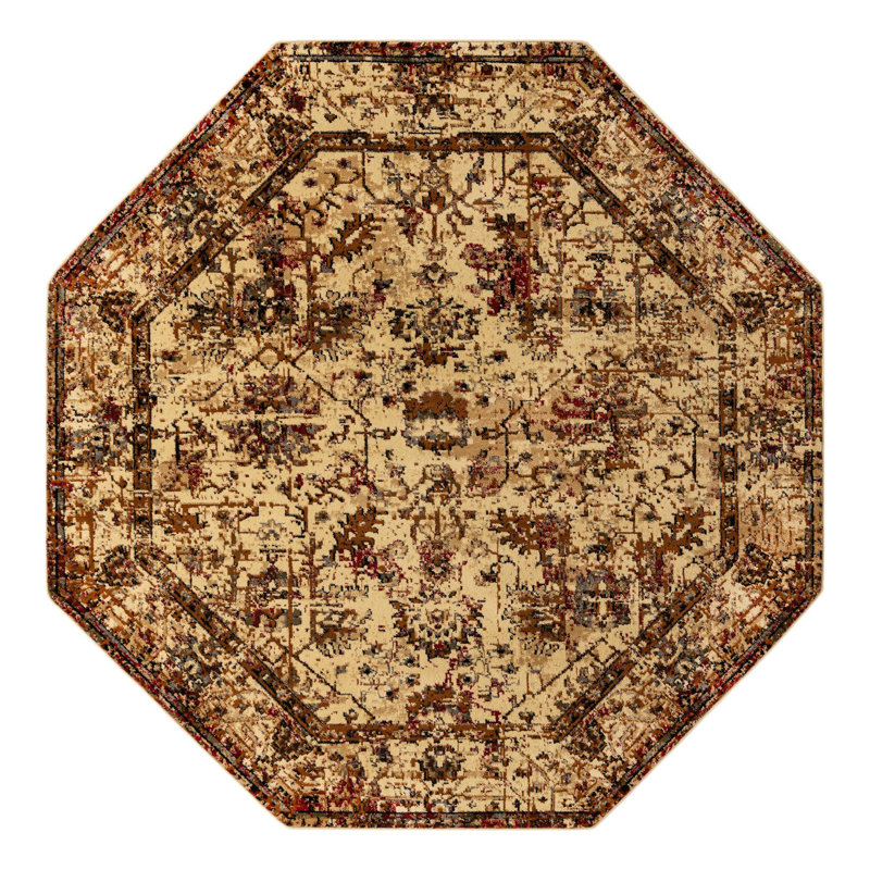 Alameda Geometric Indoor Rug, Octagon 7'10"