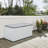 clihome 46 " W 110 Gallons Water Resistant Plastic and Resin Lockable Deck Box in White