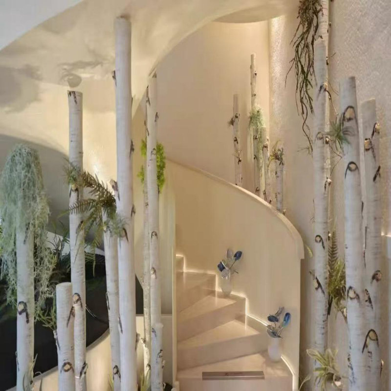 Glowing Birch Tree Light – Translucent Resin Trunk For Ambient Indoor Decor