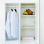Système d'organisation modulaire en bois avec miroir
