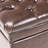 Hand- Faux Leather Storage Bench - 20.5" X 17.94" Brown 33-Pound Heavy Duty-1175061012