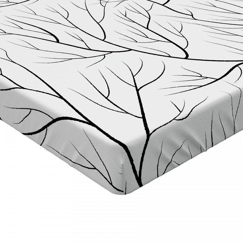 Microfiber Floral Fitted Sheet, Full Fitted Sheet
