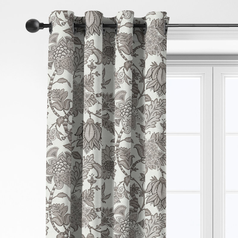 Ensemble de 2 rideaux en coton avec œillets Bronte, L 50 po x L 156 po