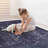 Black+Gray Washable Area Rug-864484406