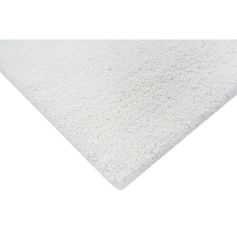 Wool Area Rug in White, Rectangle 10' x 14'