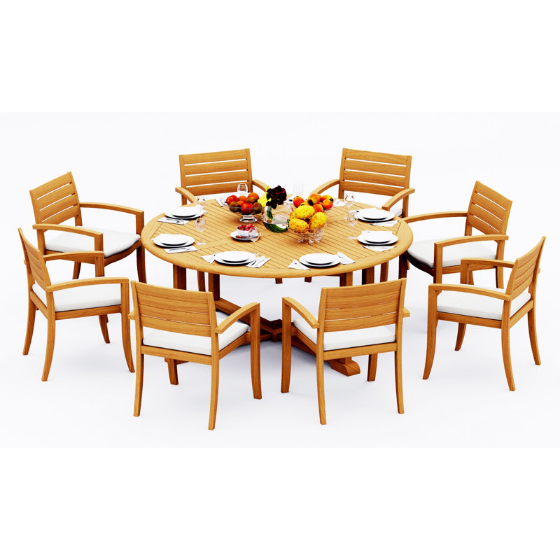 Travota Outdoor - Piece Teak Dining Set, 8