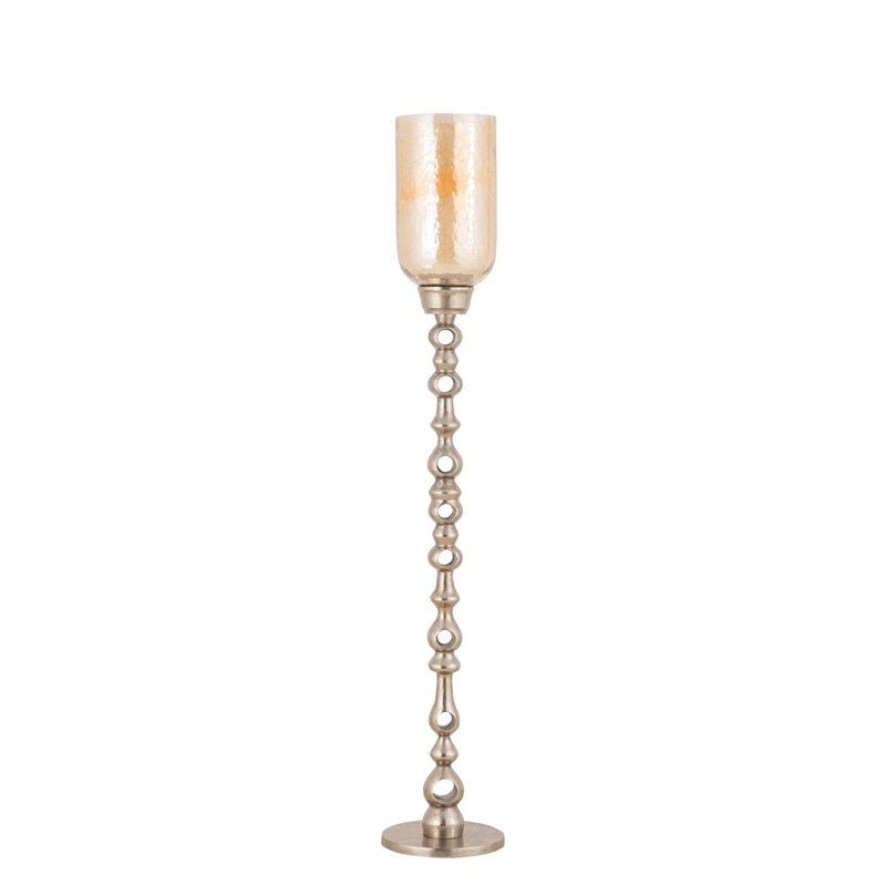 Glass Tealight Holder, 125cm H x 22cm W x 22cm D