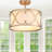 3-Light Semi-Flush Mounted Modern Ceiling Light for Bedroom