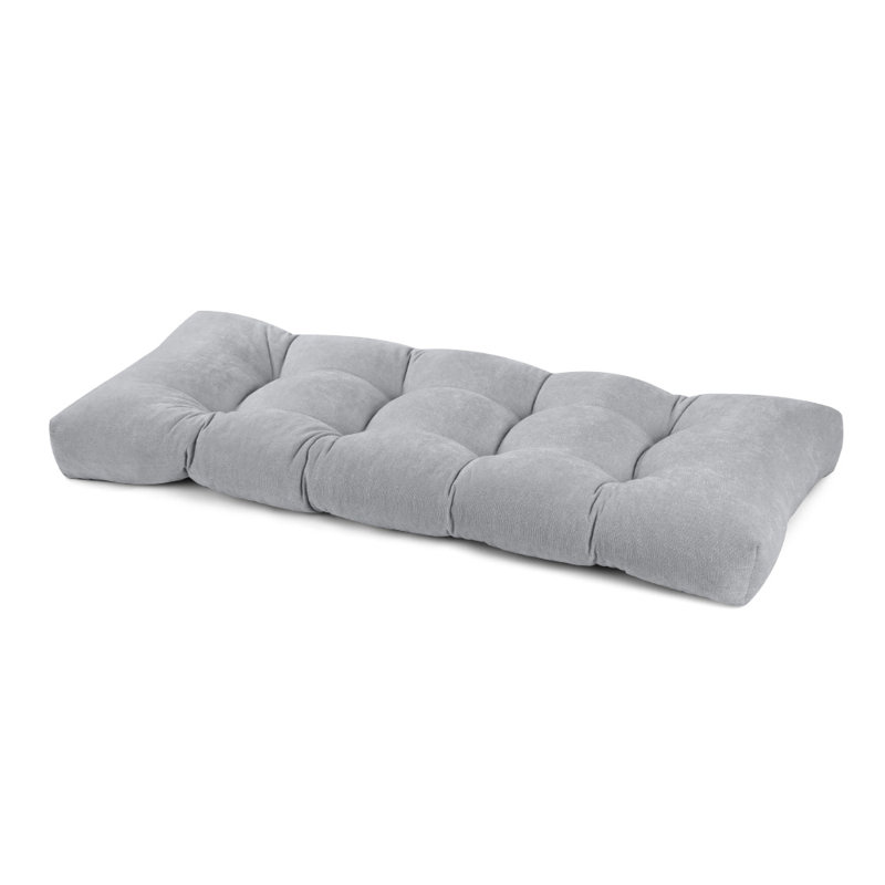 Outdoor Bench Seat Cushion，Features a non-slip sole，a hidden zipper，Patio Chair Cushions,36*14*4 in,gray, Gray, 36" W x 14" D