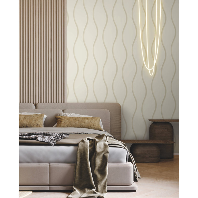 Rouleau de papier peint déplié L 27 pi x l 27 po, Neutre
