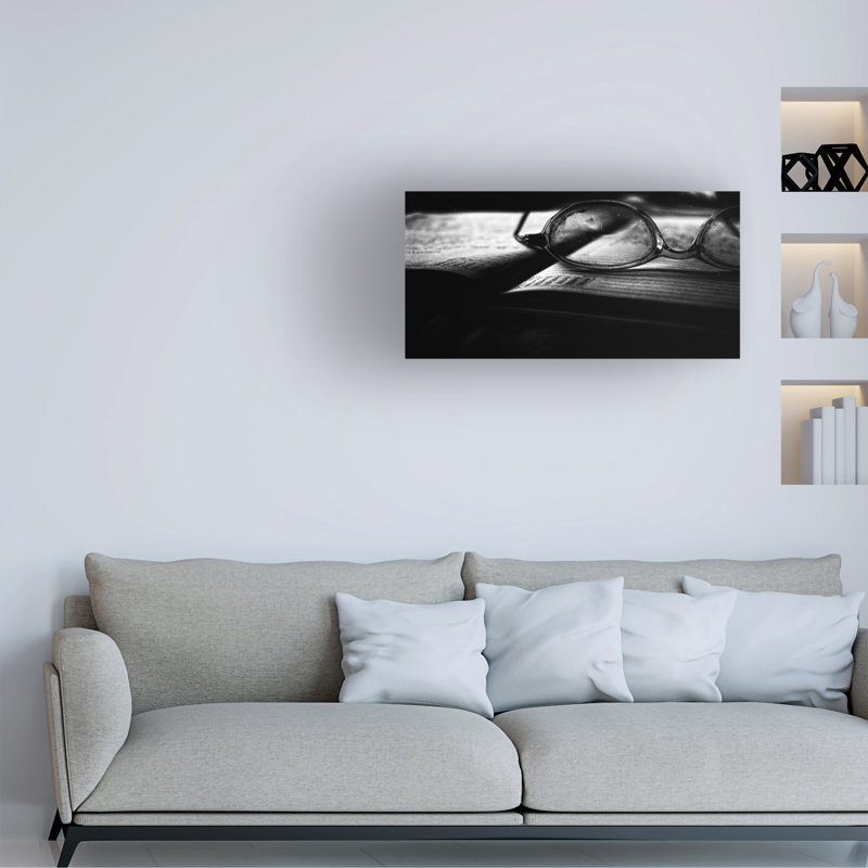 Dhruv Noir Canvas Art, 16" H x 32" W