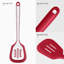 Tournevis en silicone résistants à la chaleur de 600 ° F: ustensile de cuisine en U 13,5 po de long U-Taste, ustensile de cuisine flexible de qualité alimentaire pour retourner les œufs, crêpes dans une batterie de cuisine antiadhésive (rouge, 2 pièces)-131284962