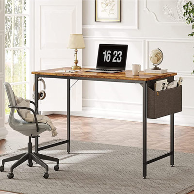 Ampezo Metal Base Writing Desk