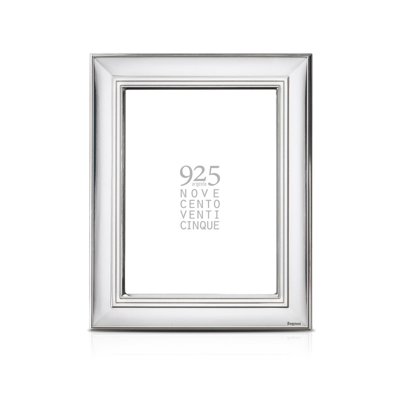 Silver Silver 925 Silver Plated Picture Frame, 20 x 25 cm