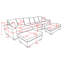 Canapé modulaire modulaire