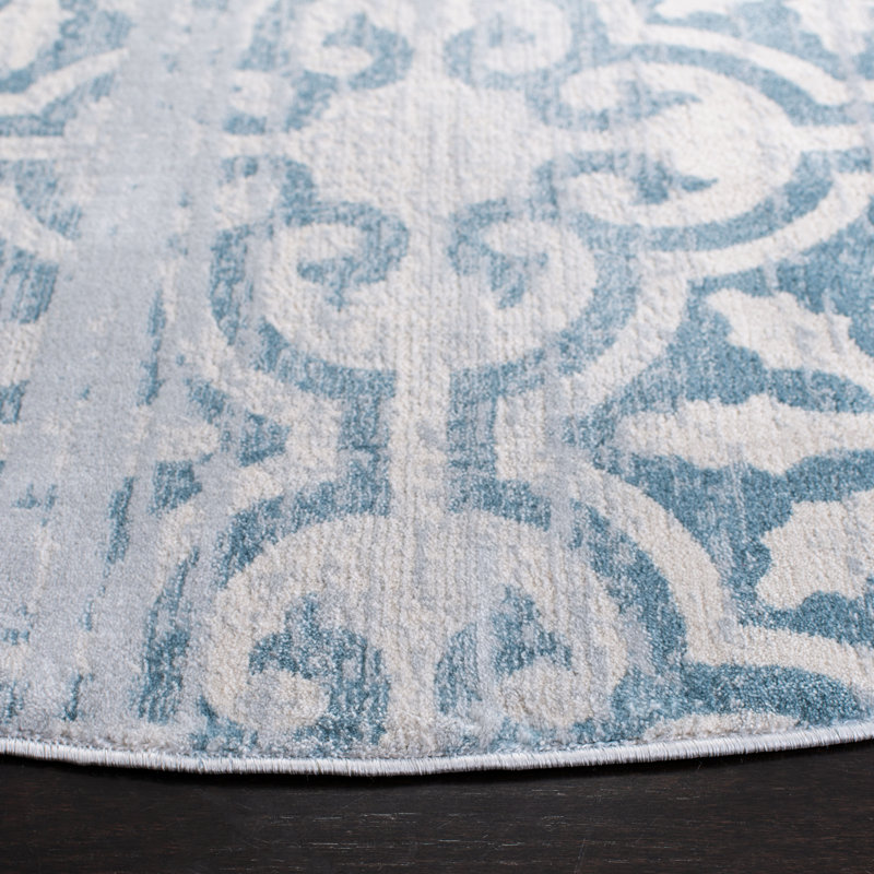 Winnols Performance Geometric Rug, Round 6'7"
