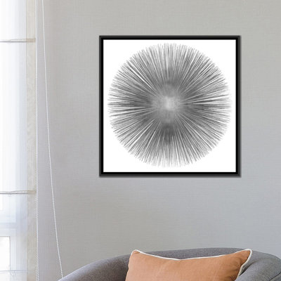 Silver Sunburst I, impression sur toile tendue